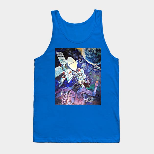 Spaceship Earth Mural Tank Top by SoggyCheeseFry